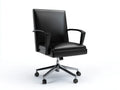 Silla de oficina de piel sintética 67×69×108-118 cm – negra – diseño giratorio regulable