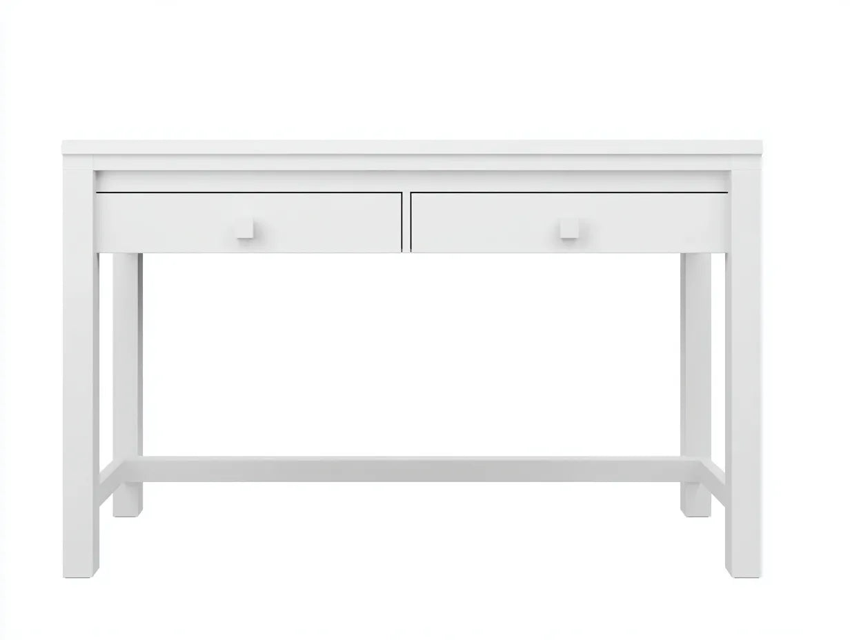Escritorio de oficina 110×50×76 cm - blanco - diseño compacto con almacenaje