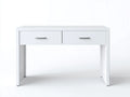 Escritorio de oficina de tablero laminado 100×50×75 cm - blanco - compacto con almacenamiento