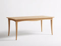 Mesa de comedor de madera 200×100×75 cm - roble natural con patas de marco