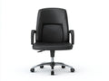 Silla de oficina ejecutiva negra 70×72×112-122 cm - acolchado cosido y base giratoria