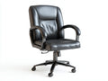 Silla de oficina ejecutiva de piel sintética 72×75×119-129 cm – negra – acolchado envolvente