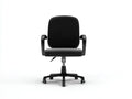 Silla de oficina de piel sintética 68×72×112-122 cm – negro/plateado – respaldo alto regulable